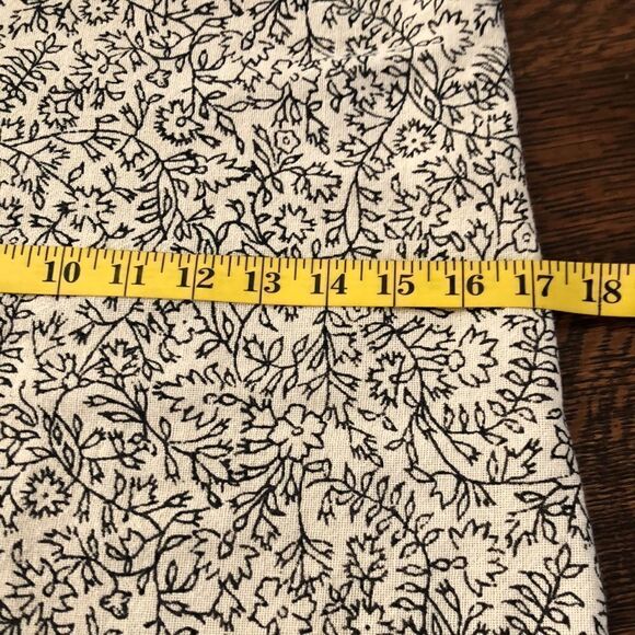 Lucky Brand Black and White Print Shift Dress With Colorful Borders and Sequins - Picture 14 of 16